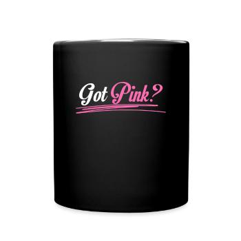 Breast Cancer Awareness - Full Colour Mug - black - Front