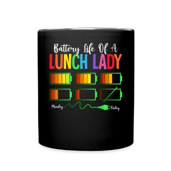 Cafeteria Arbeiter Kaffee Batterie Leben eines Mit - Tasse einfarbig - Schwarz - Vorne
