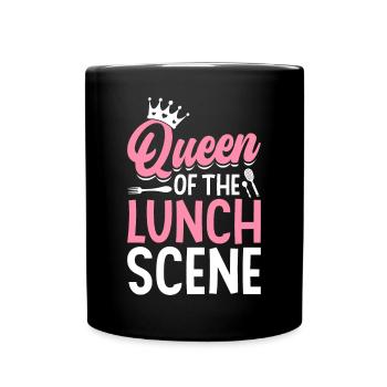 Cafétéria Employée Reine du Déjeuner - Mug uni - noir - Devant
