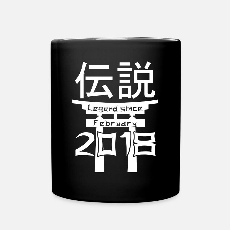 Legend since February 2018 Birthday Gift - Full Colour Mug - black