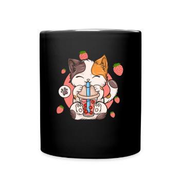 Thé à bulles Boba BubbleTea Kawaii Japan Tea Kpop - Mug uni - noir - Devant