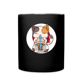 Thé à bulles Boba BubbleTea Kawaii Japan Tea Kpop - Mug uni - noir - Devant