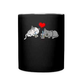 Thé à bulles Boba BubbleTea Kawaii Japan Tea Kpop - Mug uni - noir - Devant