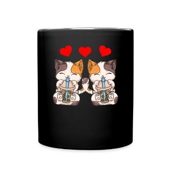 Thé à bulles Boba BubbleTea Kawaii Japan Tea Kpop - Mug uni - noir - Devant