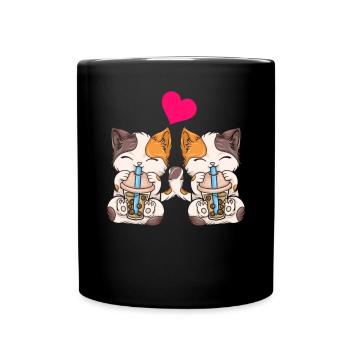 Thé à bulles Boba BubbleTea Kawaii Japan Tea Kpop - Mug uni - noir - Devant