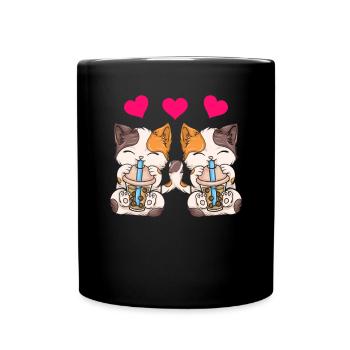 Thé à bulles Boba BubbleTea Kawaii Japan Tea Kpop - Mug uni - noir - Devant