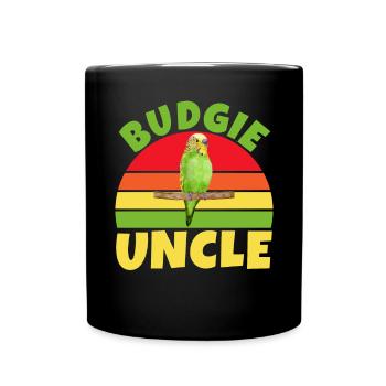 Budgie Gift - Full Colour Mug - black - Front