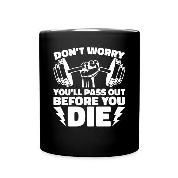 Entraîneur de fitness Haltérophilie GYM Musculation - Mug uni - noir - Devant