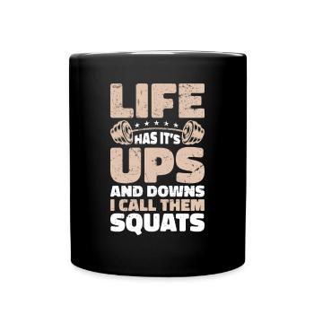 Fitness Trainer Weightlifting GYM Bodybuilding - Full Colour Mug - black - Front