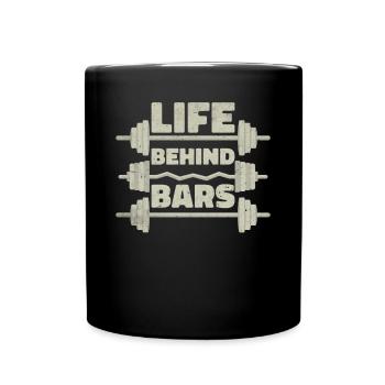 Fitness Trainer Weightlifting GYM Bodybuilding - Full Colour Mug - black - Front