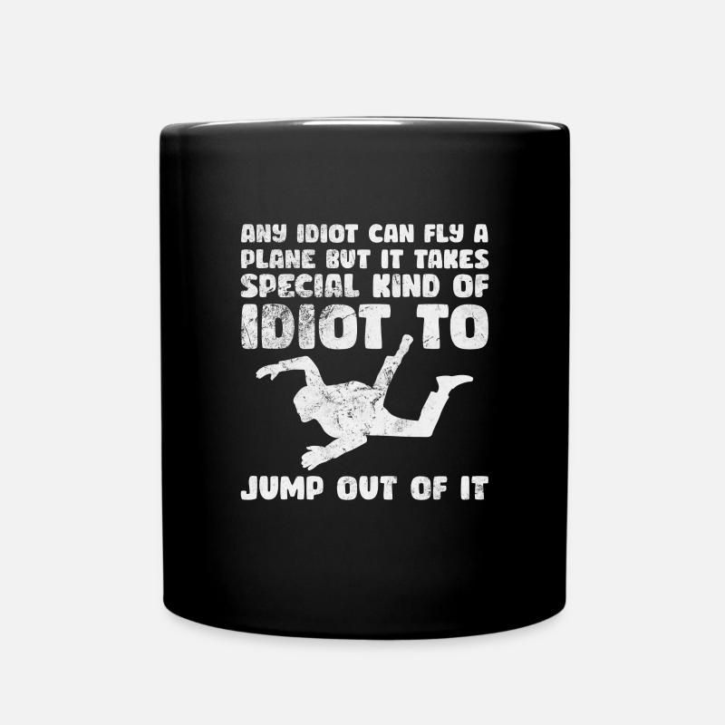 Skydive - Tasse einfarbig - Schwarz