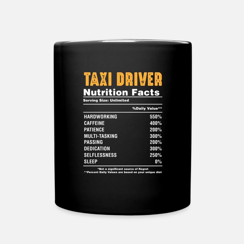 Taxi - Tasse einfarbig - Schwarz