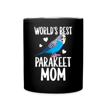 Meilleur Perruche Maman Perruche Perroquet Wel - Mug uni - noir - Devant