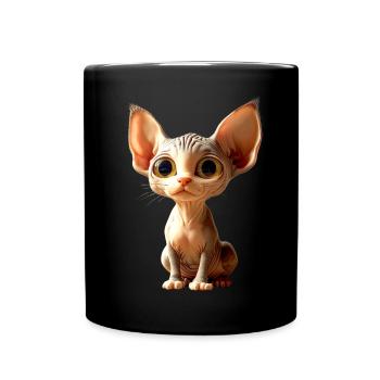 Chat Sphynx Chat Sphynx Chat Canadien Mignon Sphinx - Mug uni - noir - Devant