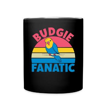 Cadeau de perruche - Mug uni - noir - Devant