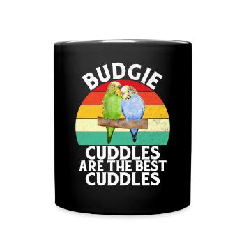 Budgie Gift - Full Colour Mug - black - Front