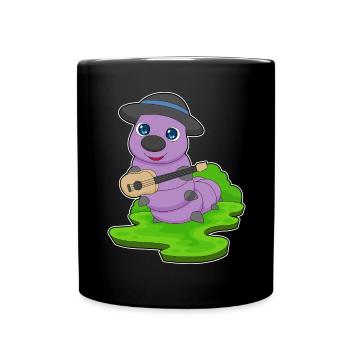 Caterpillar Musician Guitare Musique - Mug uni - noir - Devant