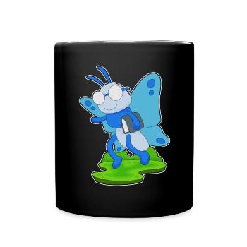 Butterfly Book - Full Colour Mug - black - Front