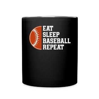Baseball Sports Joueur de baseball Lanceur Receveur États-Unis - Mug uni - noir - Devant
