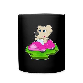 Dog Car - Full Colour Mug - black - Front
