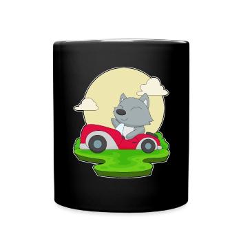 Cat Car - Full Colour Mug - black - Front