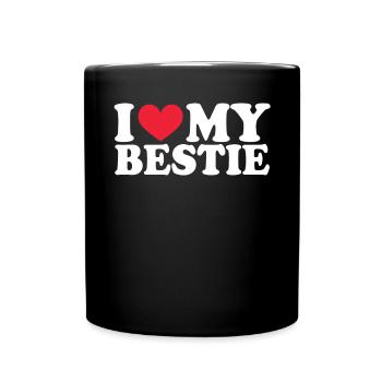 Petite amie Petite amie Relation Couple Amour Couple - Mug uni - noir - Devant