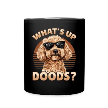 Race de chien Goldendoodle What’s Up Doods ? - Mug uni - noir - Devant