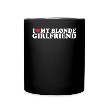 Petite amie Petite amie Relation Couple Amour Couple - Mug uni - noir - Devant