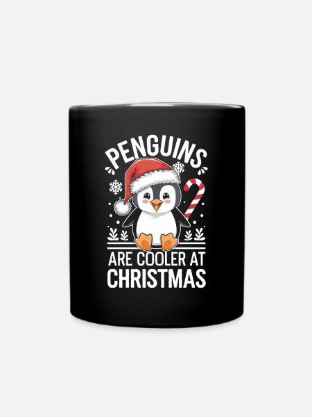 Pinguine Sind Cooler An Weihnachten - Penguin - Tasse einfarbig - Schwarz
