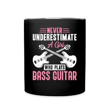 Bassist Guitarist Guitar Lover A Girl sp - Full Colour Mug - black - Front