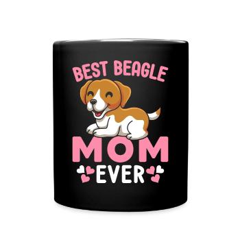 Meilleur Beagle Maman Chien Beagle Liebh - Mug uni - noir - Devant