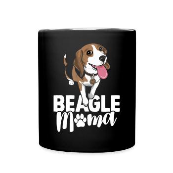 Beagle Maman Chien Beagle Lover - Mug uni - noir - Devant
