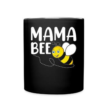 Imker Imkerei Mama Mama Biene - Tasse einfarbig - Schwarz - Vorne
