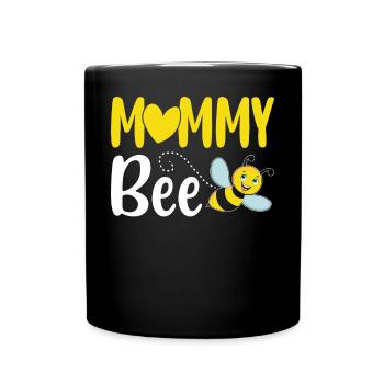 Imker Imkerei Mama Bienenmama - Tasse einfarbig - Schwarz - Vorne