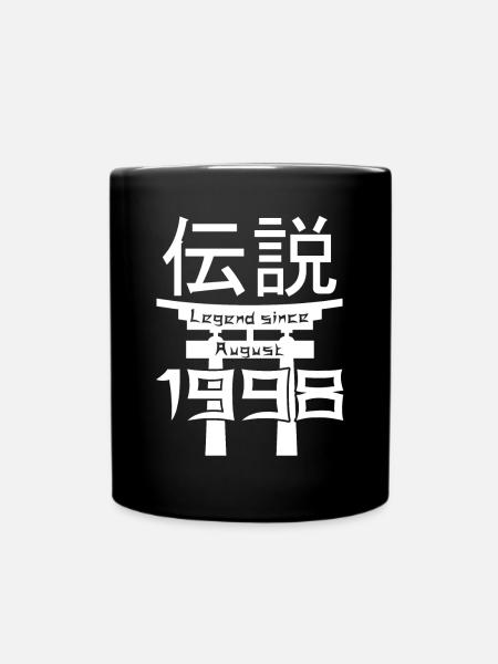 Legend since August 1998 Birthday Gift - Full Colour Mug - black