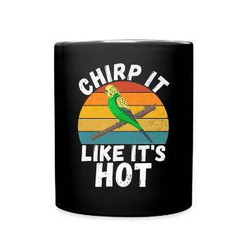 Budgie Gift - Full Colour Mug - black - Front