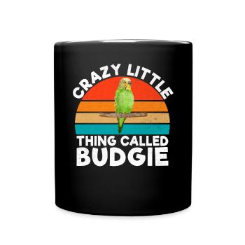 Budgie Gift - Full Colour Mug - black - Front