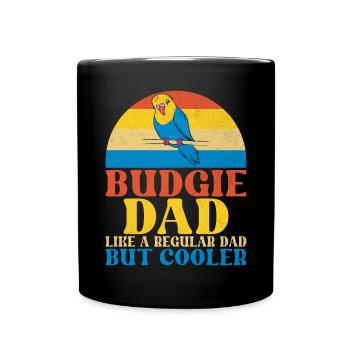 Budgie Gift - Tasse einfarbig - Schwarz - Vorne