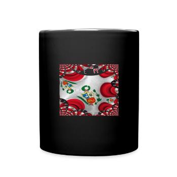Peru Flag Lima South America - Full Colour Mug - black - Front