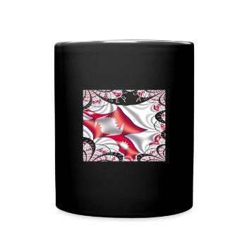 Nepal Flagge Kathmandu Himalaya Harmonie - Tasse einfarbig - Schwarz - Vorne