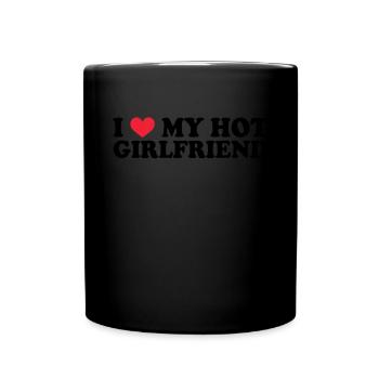 Petite amie Petite amie Relation Couple Amour Couple - Mug uni - noir - Devant
