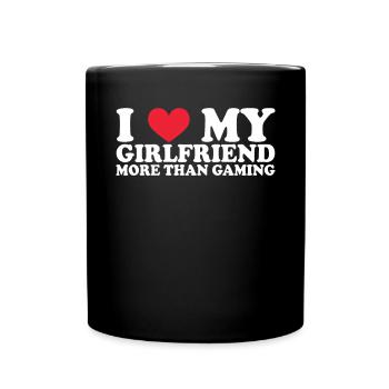 Petite amie Petite amie Relation Couple Amour Couple - Mug uni - noir - Devant