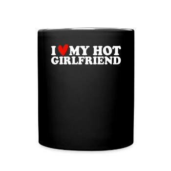 Petite amie Petite amie Relation Couple Amour Couple - Mug uni - noir - Devant