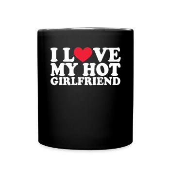 Petite amie Petite amie Relation Couple Amour Couple - Mug uni - noir - Devant