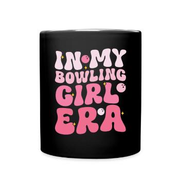 Bowling Girl Funny Ladies Team Bowler Sport - Tasse einfarbig - Schwarz - Vorne