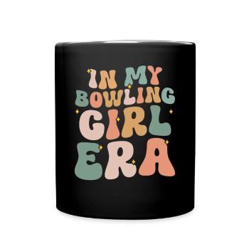 Bowling Girl Funny Ladies Team Bowler Sport - Tasse einfarbig - Schwarz - Vorne