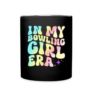 Bowling Girl Funny Ladies Team Bowler Sport - Tasse einfarbig - Schwarz - Vorne