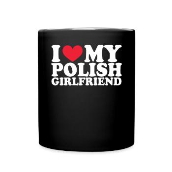 Poland Girlfriend Girlfriend Relationship Couple Love - Full Colour Mug - black - Front