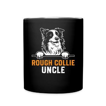 Rough Collie Dog Lover Uncle Rough Collie Uncle - Tasse einfarbig - Schwarz - Vorne