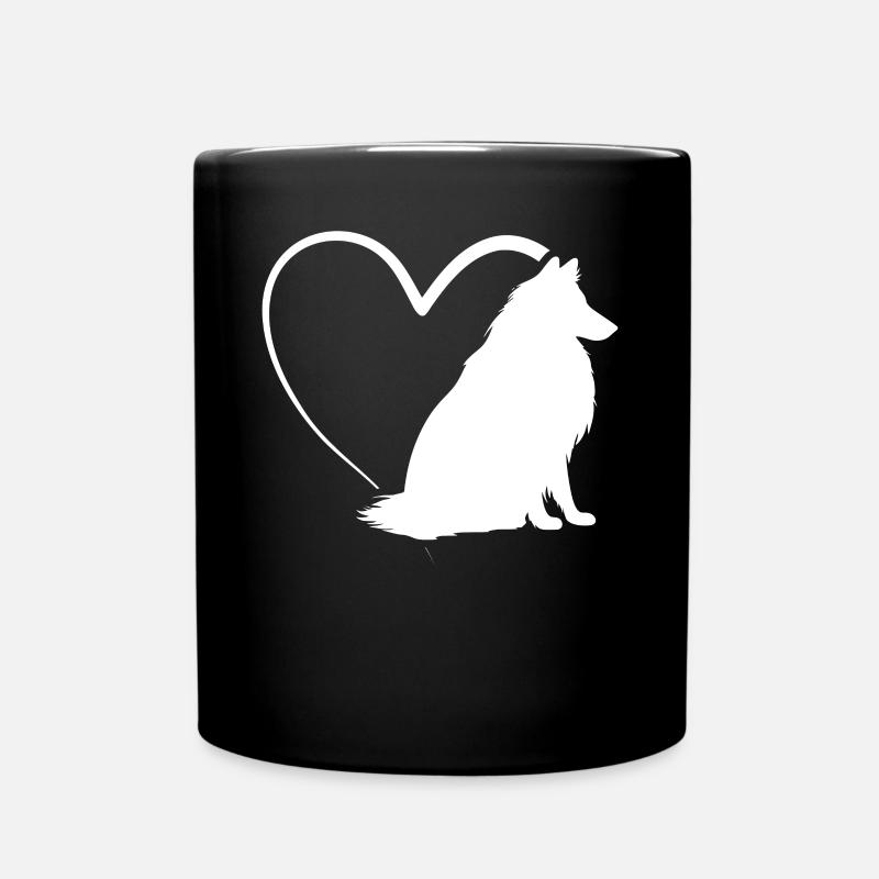 Rough Collie Lover Rough Collie Heart Rough Collie - Tasse einfarbig - Schwarz